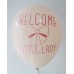 Blush Welcome Little Lady Printed Balloons